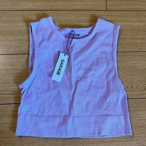 GARAGE - seamless lavender tank top - size S